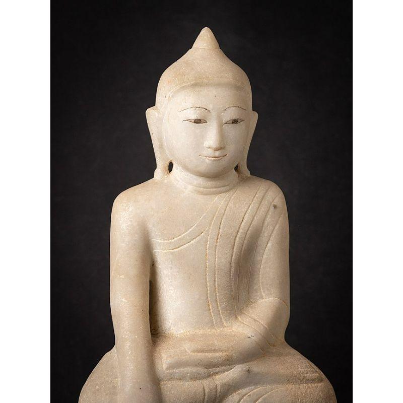 Antike burmesische Buddha-Statue aus burmesischem Marmor aus Burma im Angebot 6