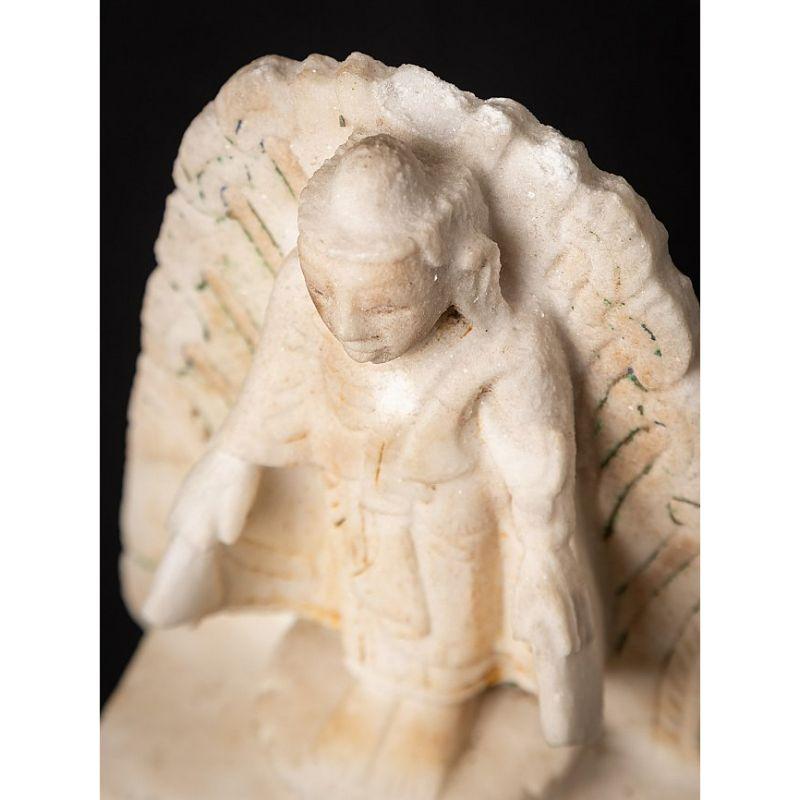 Antique Burmese Marble Buddha Statue from Burma For Sale 10