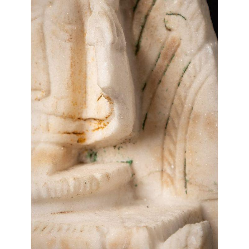Antique Burmese Marble Buddha Statue from Burma For Sale 13