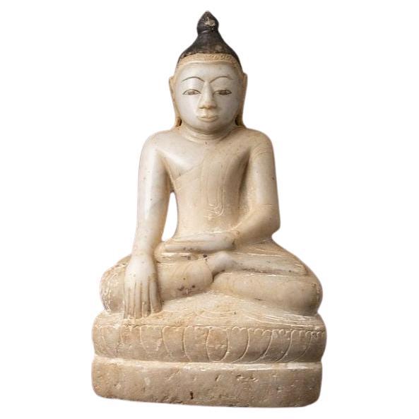 Antique Burmese Marble Buddha Statue from Burma For Sale