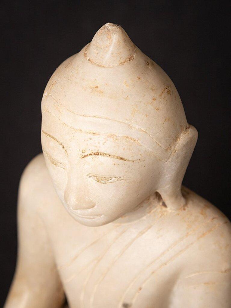 Antique Burmese Marble Shan Buddha from Burma Original Buddhas For Sale 10