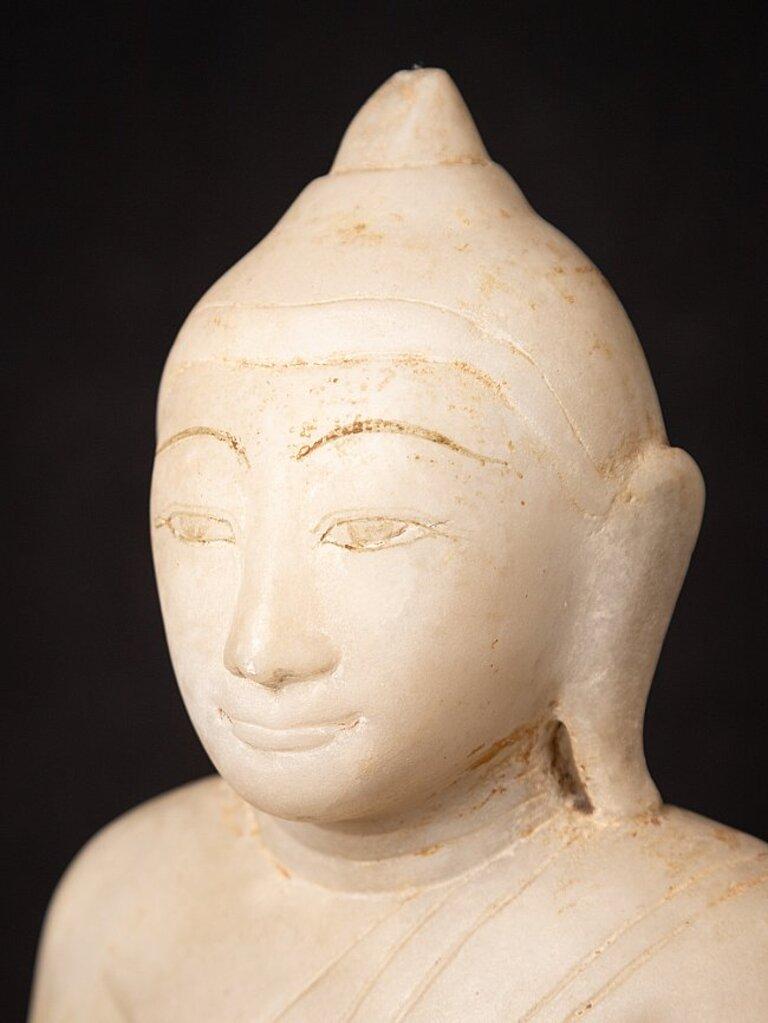 Antique Burmese Marble Shan Buddha from Burma Original Buddhas For Sale 11