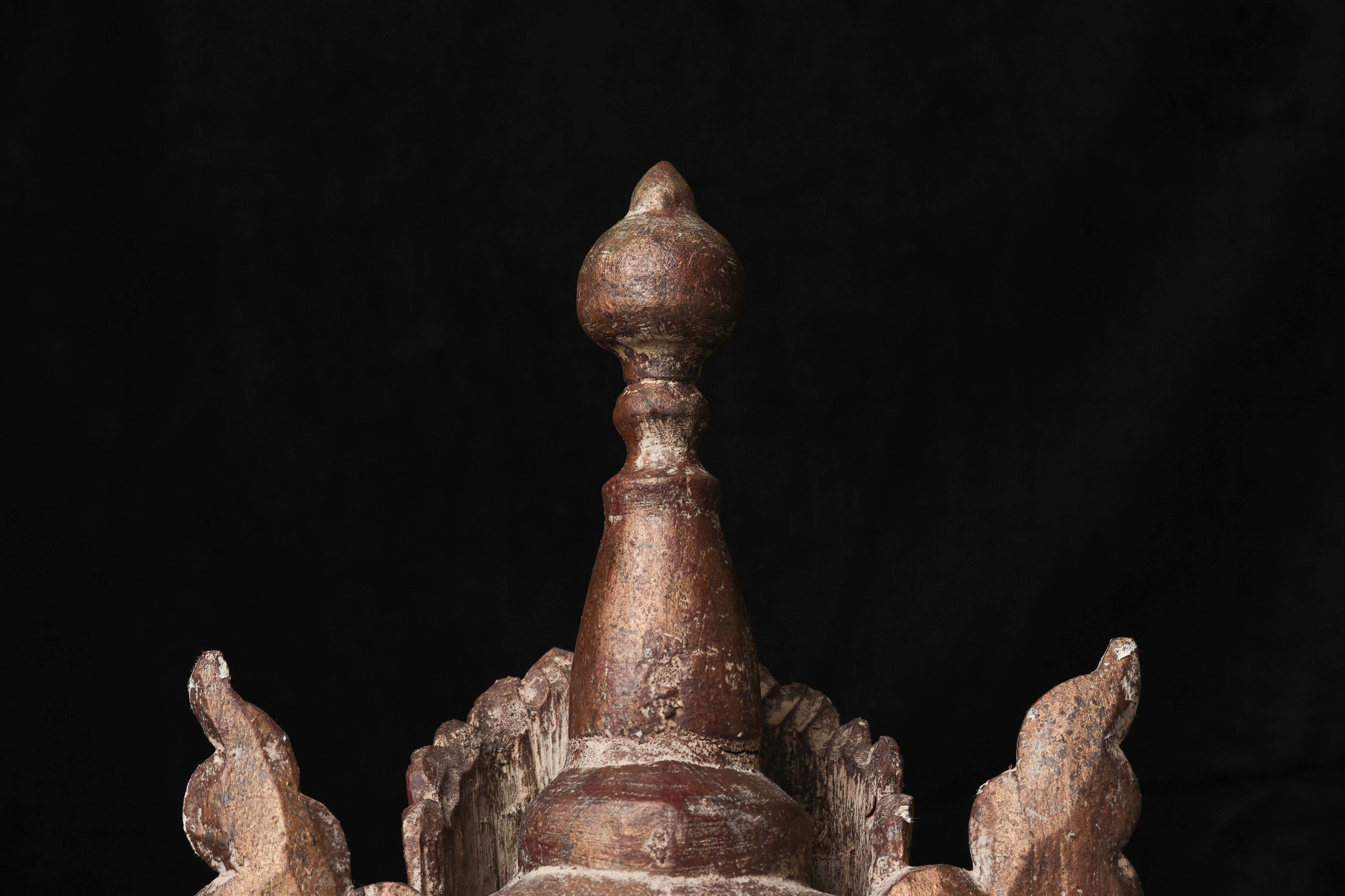 Antiker burmesischer „Jambupati“-Bronze-Buddha im Mon-Stil.  im Angebot 1