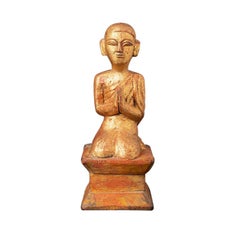 Antique Burmese Monk Statue from Burma
