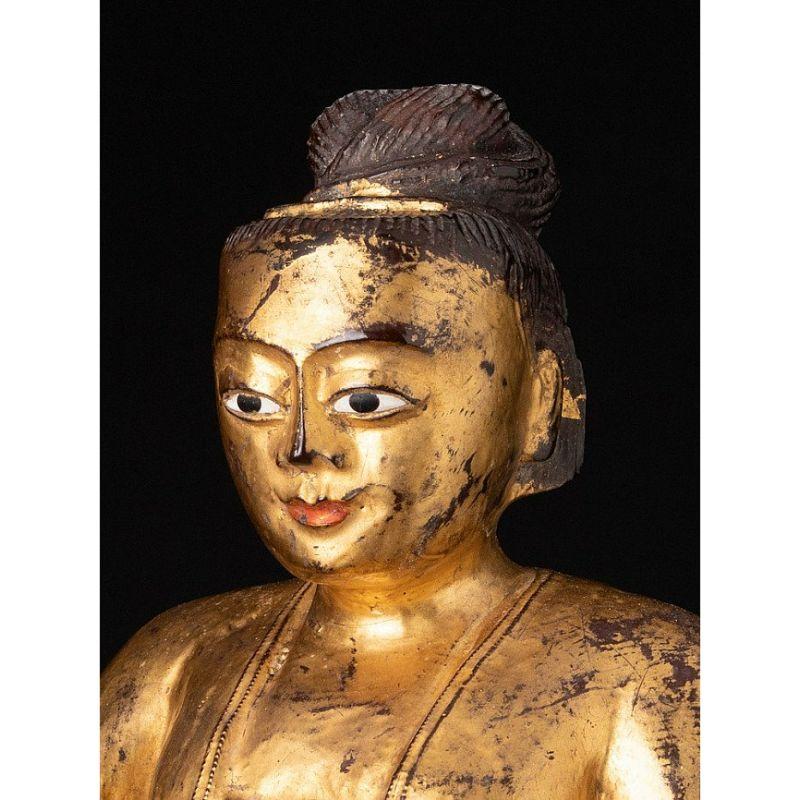 Antique Burmese Nat Statue from Burma For Sale 5