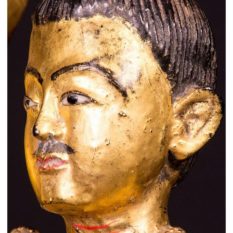 Antique Burmese Nat Statue from Burma For Sale 7