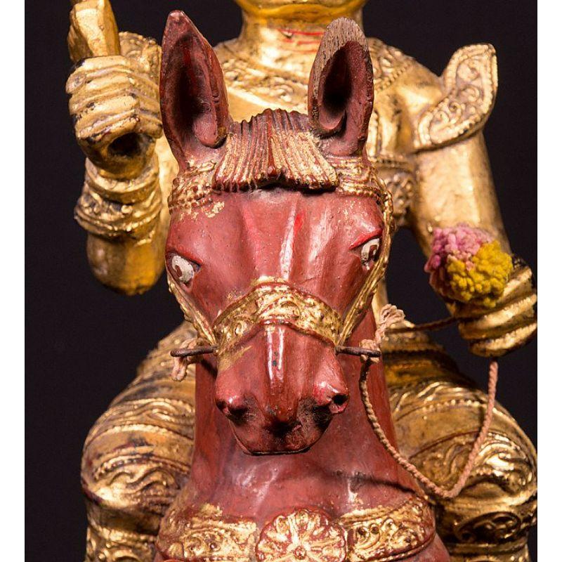 Estatua birmana antigua de Nat de Birmania en venta 8