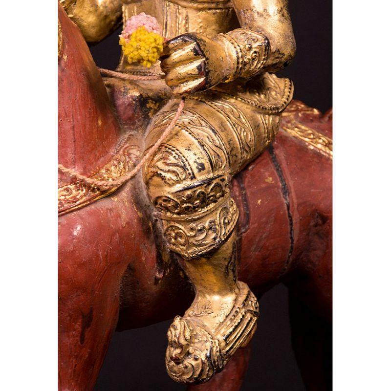 Antique Burmese Nat Statue from Burma For Sale 12