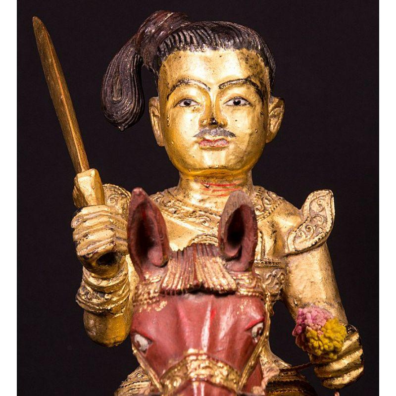 Antique Burmese Nat Statue from Burma For Sale 3