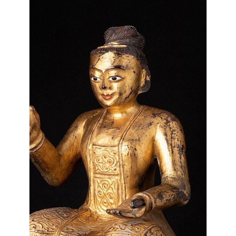 Antique Burmese Nat Statue from Burma For Sale 3