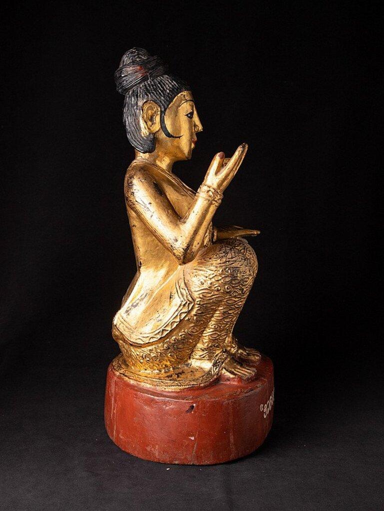 Antique Burmese Nat Statue from Burma For Sale 4