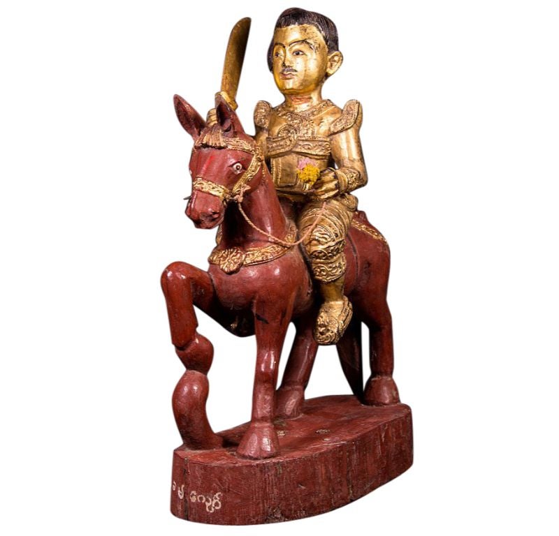 Antique Burmese Nat Statue from Burma For Sale