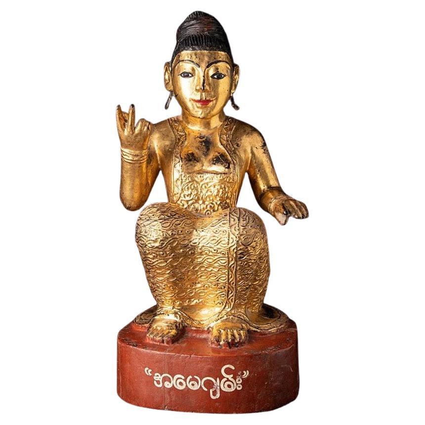 Antique Burmese Nat Statue from Burma For Sale