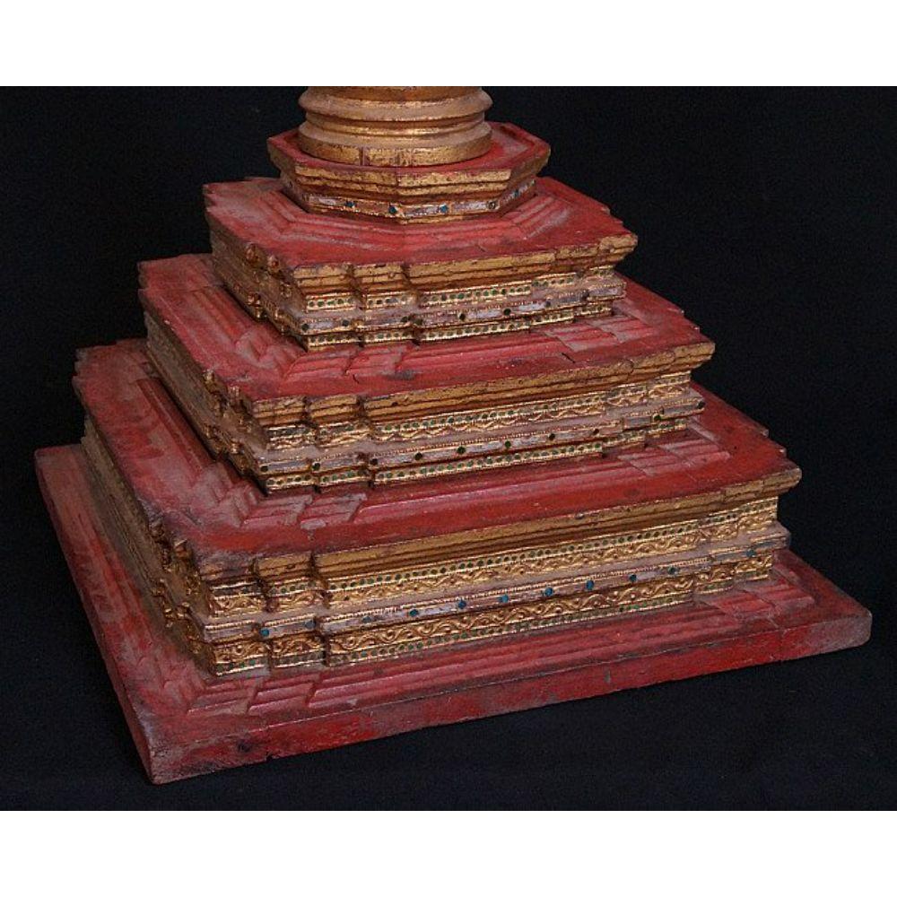 Antique Burmese Pagoda, Stupa from Burma For Sale 5