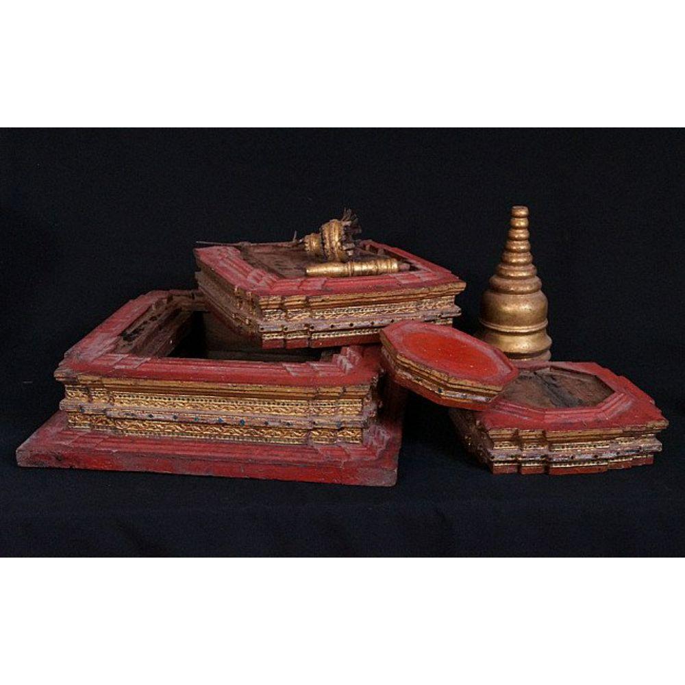 Antique Burmese Pagoda, Stupa from Burma For Sale 8