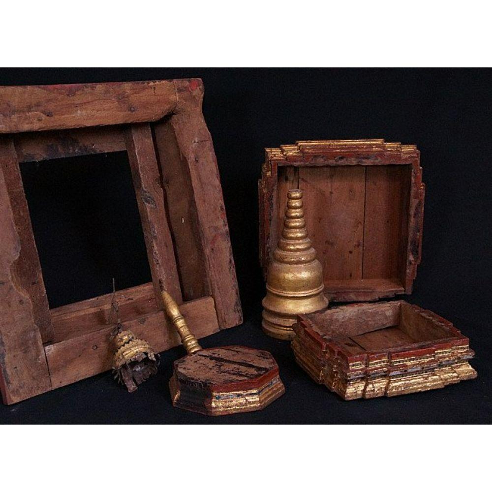 Antique Burmese Pagoda, Stupa from Burma For Sale 9