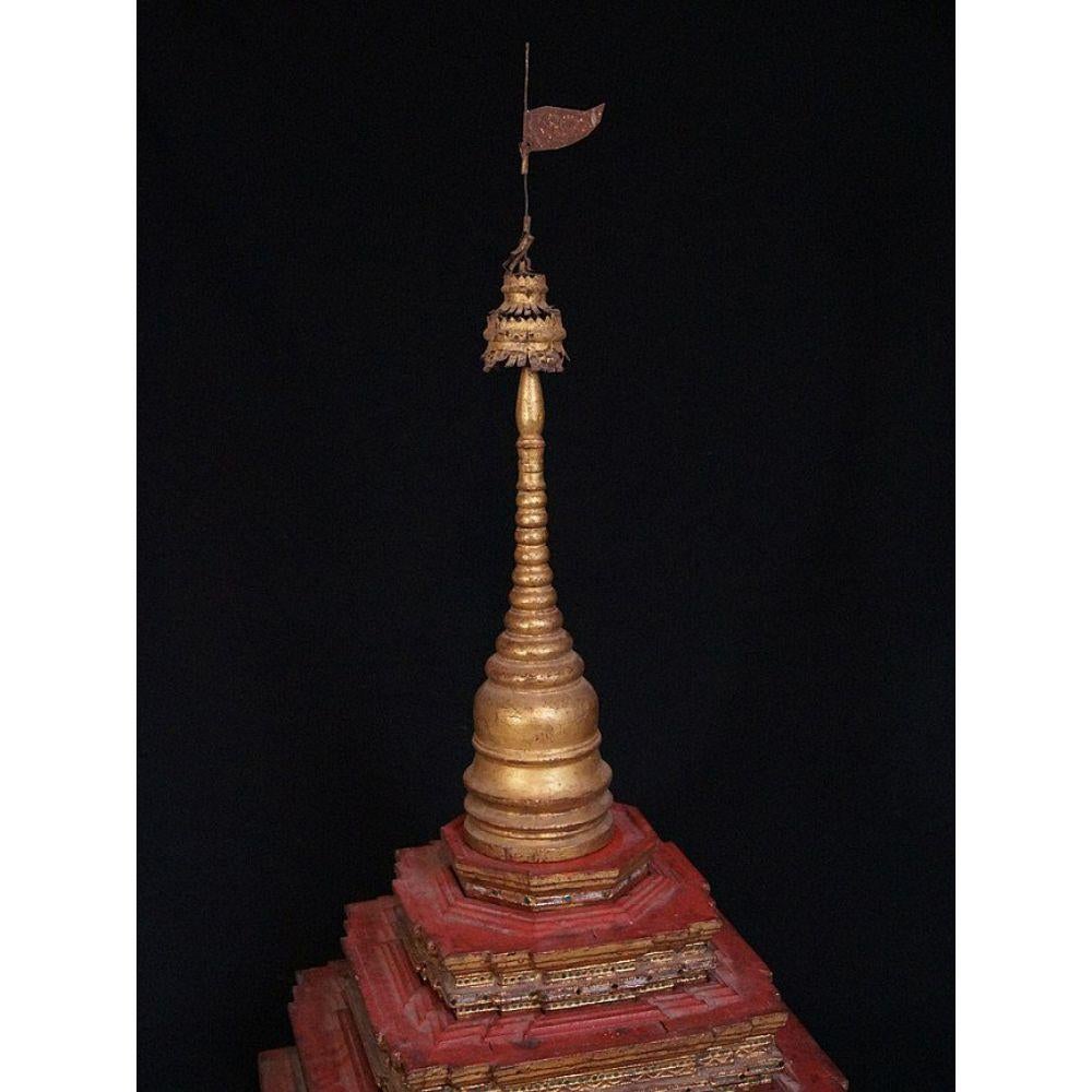 Antique Burmese Pagoda, Stupa from Burma For Sale 1