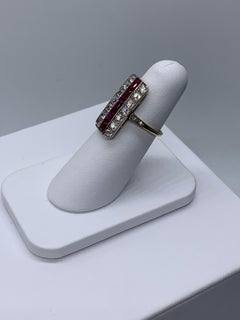 Antique Burmese Ruby and Diamond Ring
