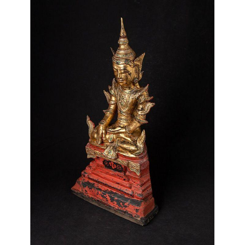 Antique Burmese Shan Buddha from Burma For Sale 8