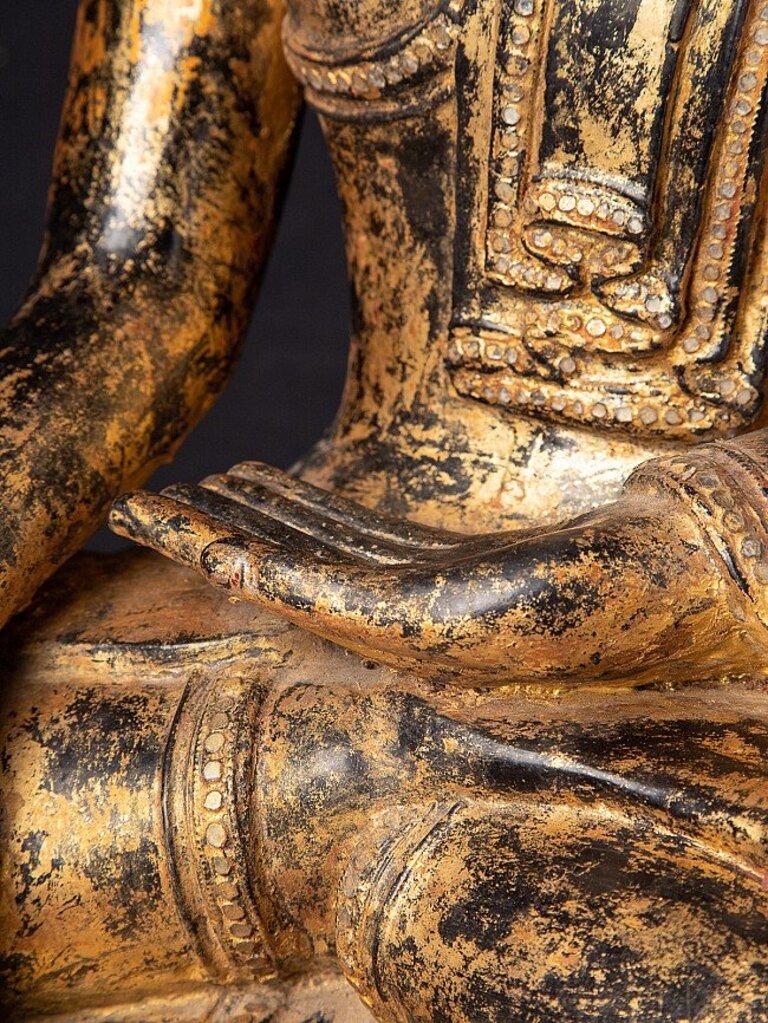 Antiker burmesischer Shan-Buddha aus Burma im Angebot 11