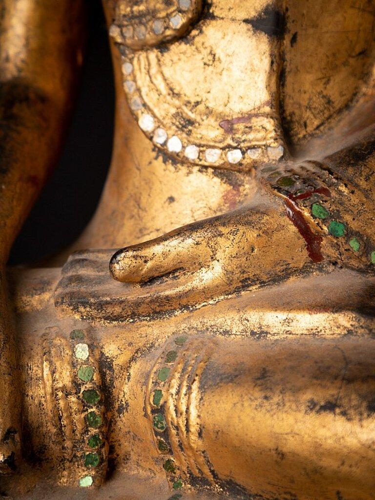 Antique Burmese Shan Buddha from Burma For Sale 13