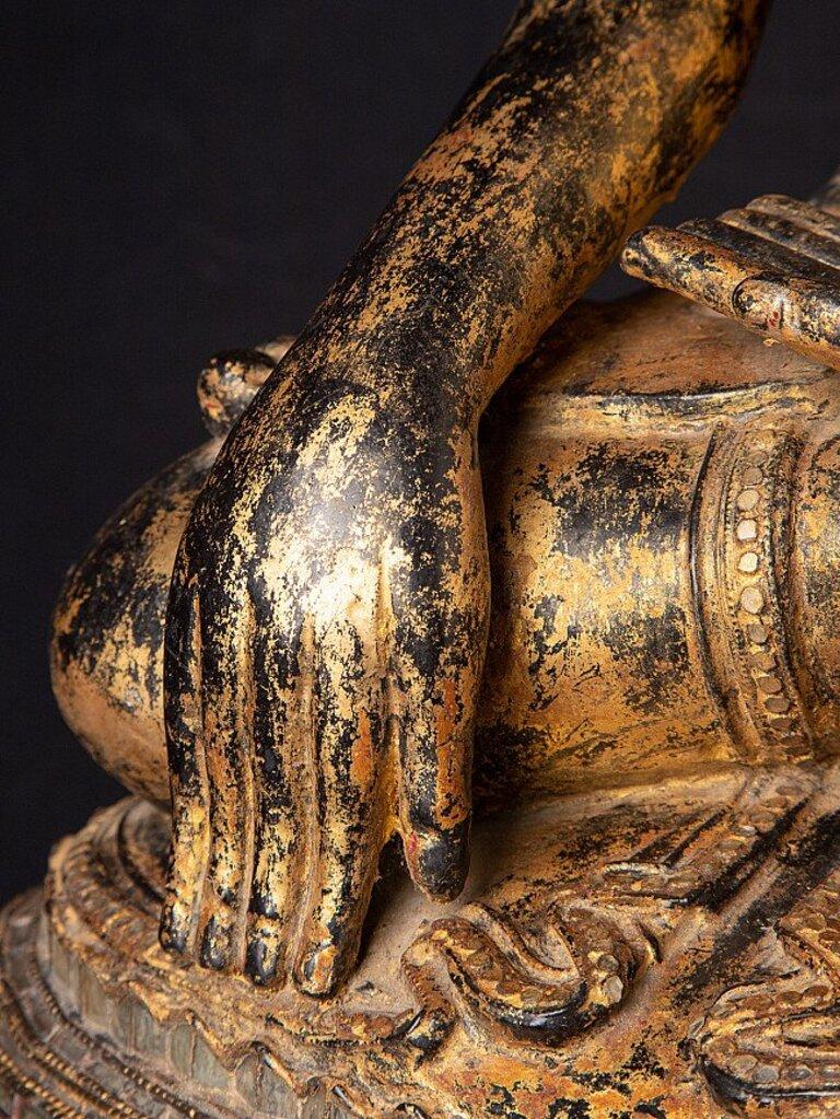Antiker burmesischer Shan-Buddha aus Burma im Angebot 12