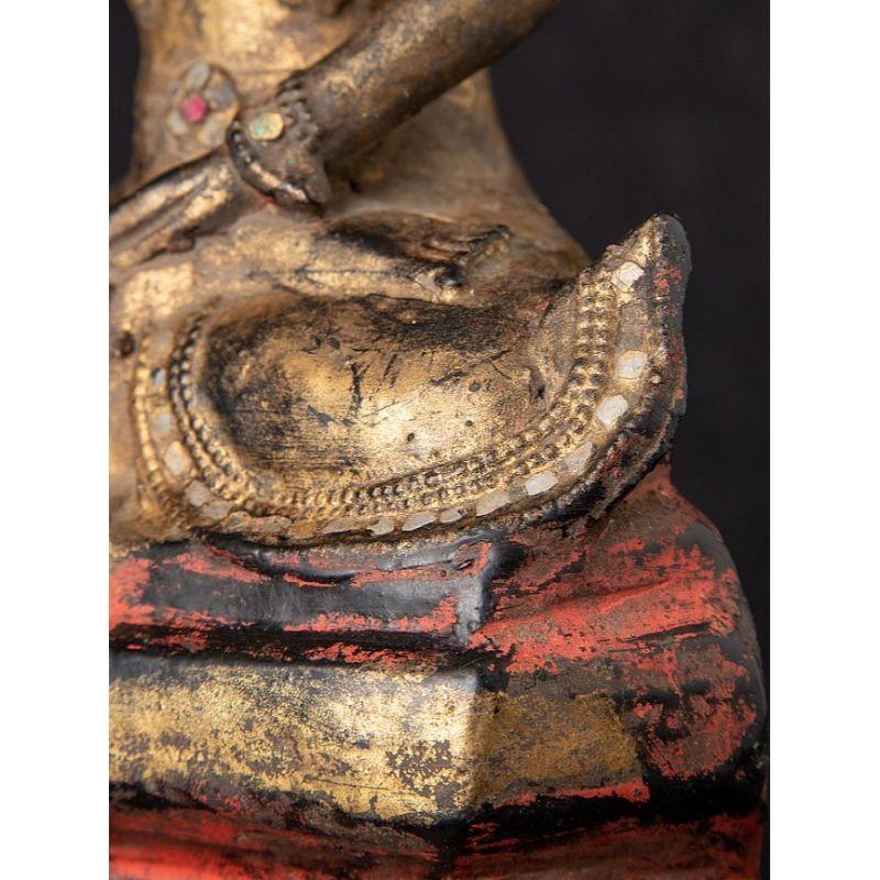 Antique Burmese Shan Buddha from Burma For Sale 14