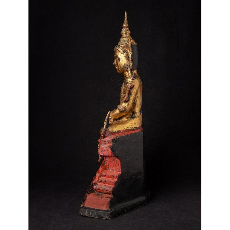 Antique Burmese Shan Buddha from Burma In Good Condition For Sale In DEVENTER, NL