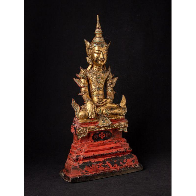 Antique Burmese Shan Buddha from Burma For Sale 1