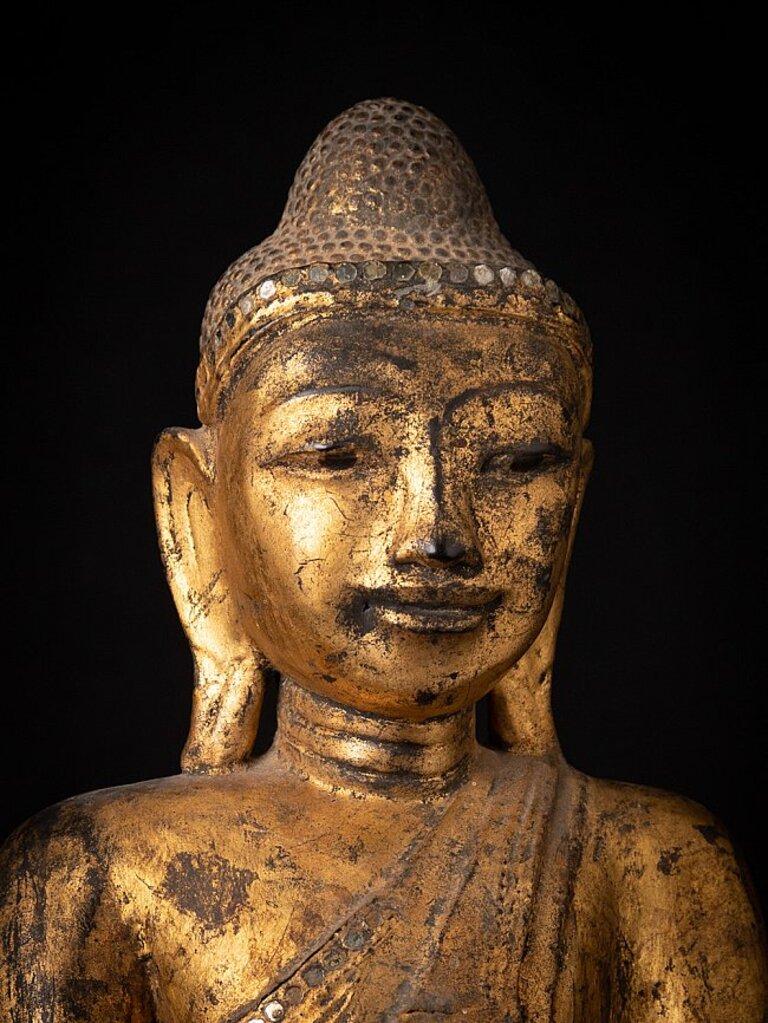 Antique Burmese Shan Buddha from Burma For Sale 3