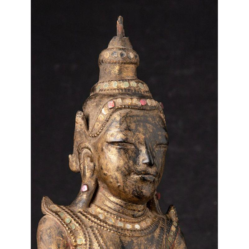 Antique Burmese Shan Buddha from Burma For Sale 3
