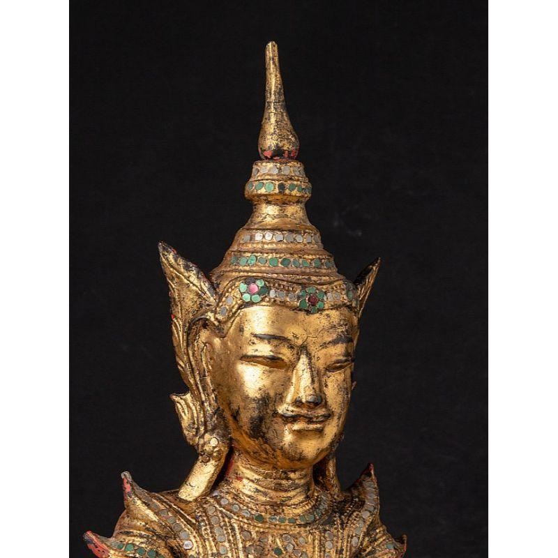 Antiker burmesischer Shan-Buddha aus Burma im Angebot 2