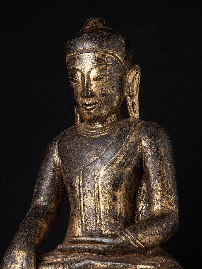 Ancienne statue de Bouddha birman Shan de Birmanie en vente 6
