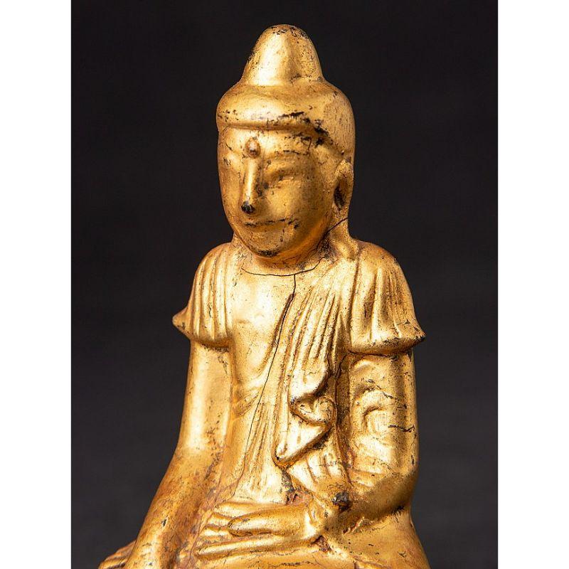 Antique Burmese Shan Buddha Statue from Burma For Sale 6