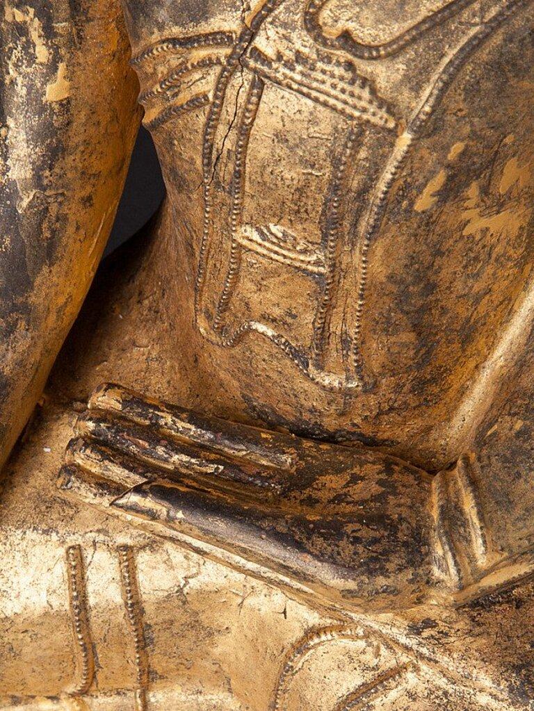 Statue ancienne du Bouddha birman Shan de Birmanie en vente 12