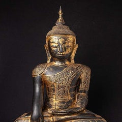 Antique Burmese Shan Buddha Statue from Burma