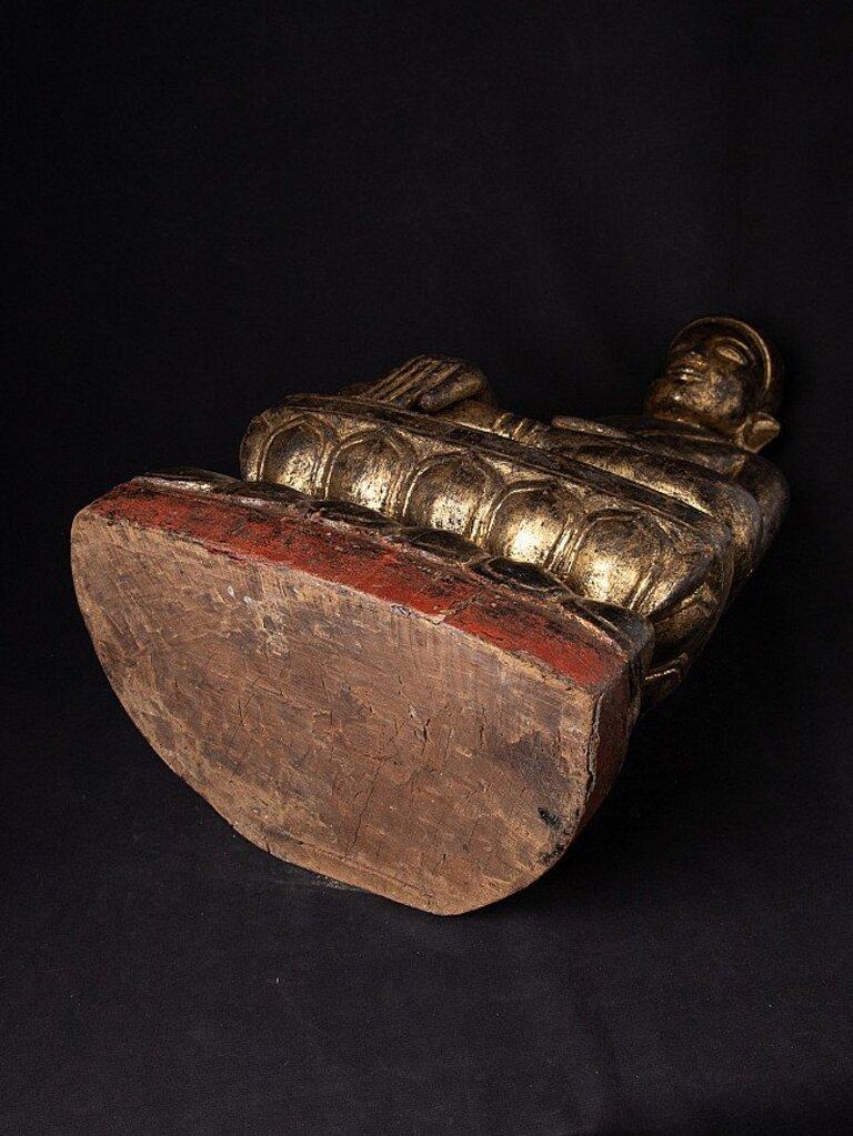 Antike burmesische Shan-Buddha-Statue aus Burma im Angebot 14