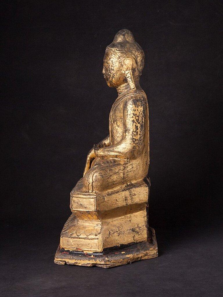 Antike burmesische Shan-Buddha-Statue aus Burma (Birmanisch) im Angebot