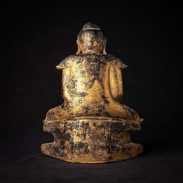 19th Century Antique Burmese Shan Buddha Statue from Burma For Sale