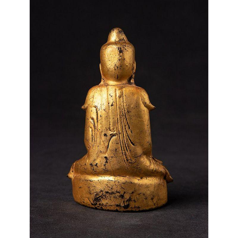19th Century Antique Burmese Shan Buddha Statue from Burma For Sale