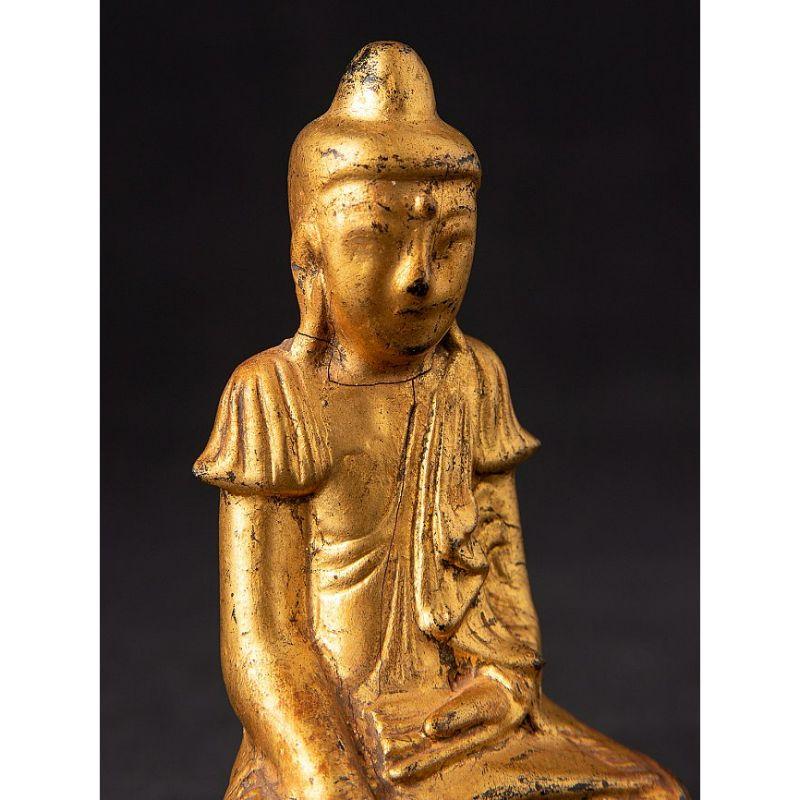 Antique Burmese Shan Buddha Statue from Burma For Sale 2