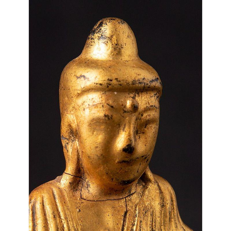 Antique Burmese Shan Buddha Statue from Burma For Sale 3