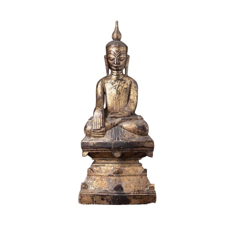 Antique Burmese Shan Buddha Statue from Burma For Sale