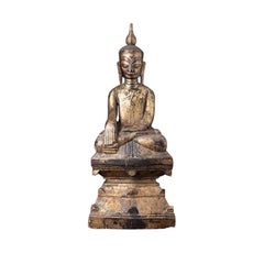 Antike burmesische Shan-Buddha-Statue aus Burma