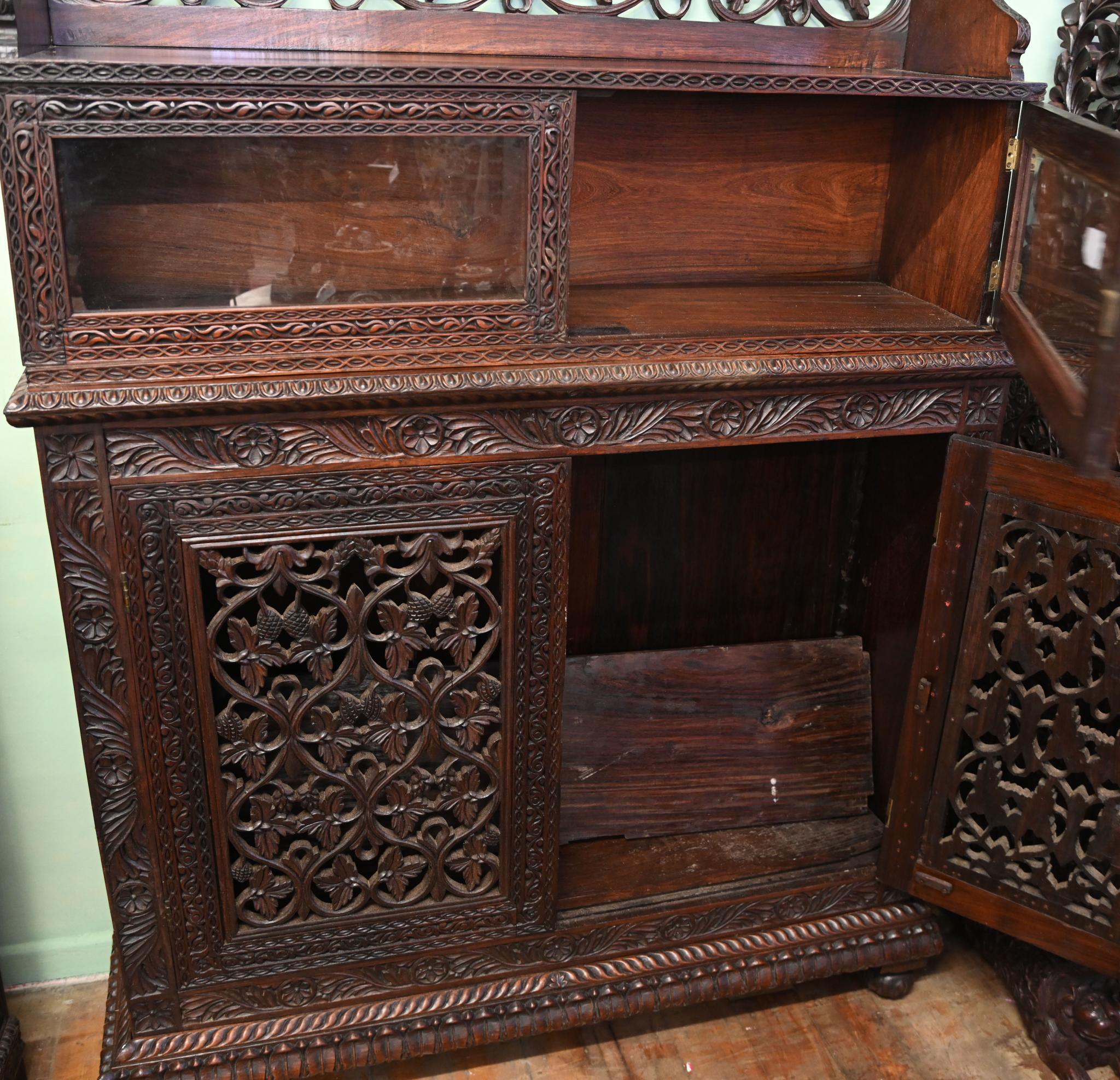 Finely carved Burmese side cabinet
Circa 1820
Such a pretty piece with the detailed carving classic to Burmese furniture
Can you imagine the skill and time required to create this?
Bought from a private house sale in London's Islington
We ship to