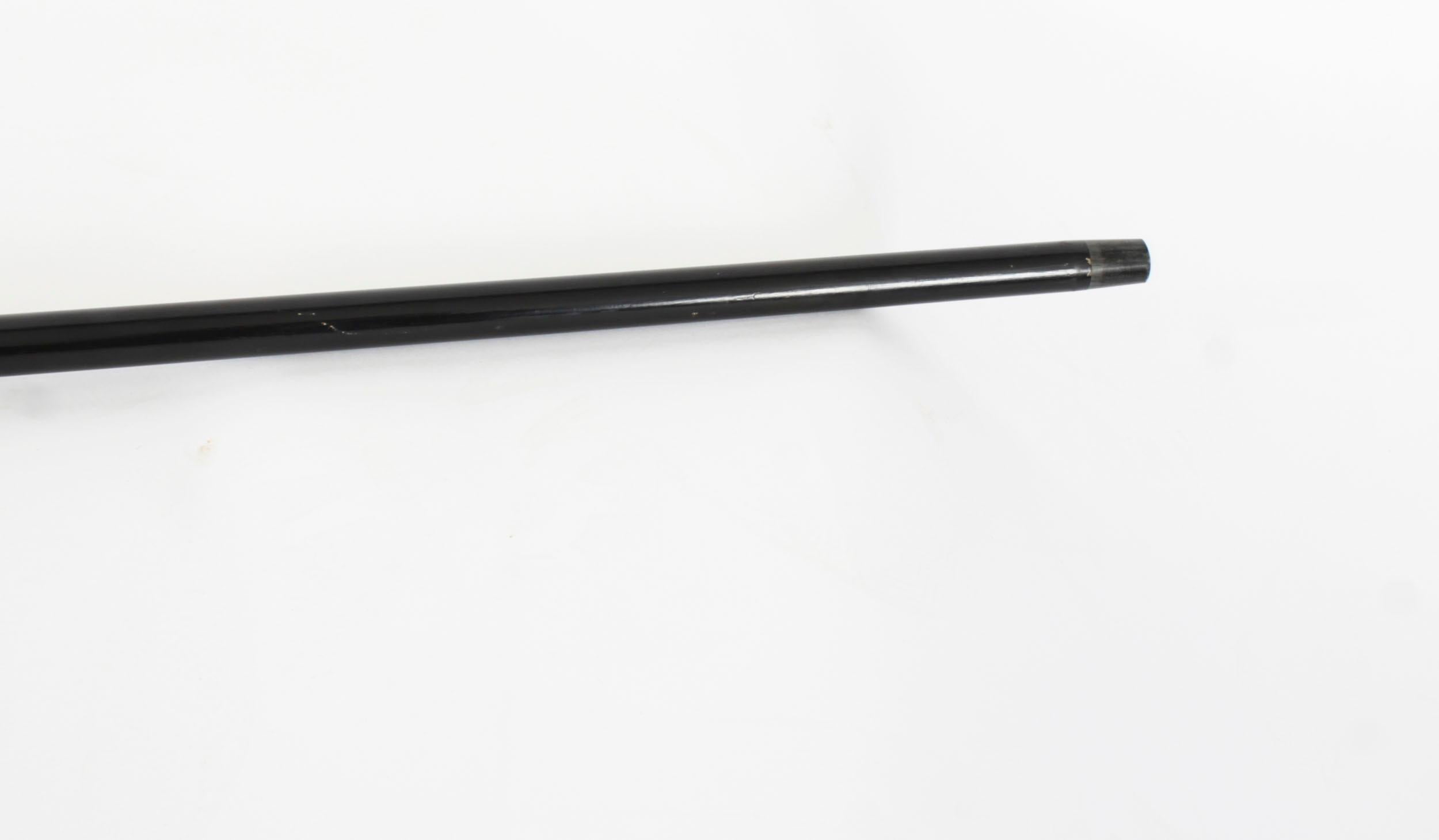 Late 19th Century Antique Burmese Silver Ebonised Walking Stick Cane 19th C 91cm/36inches For Sale