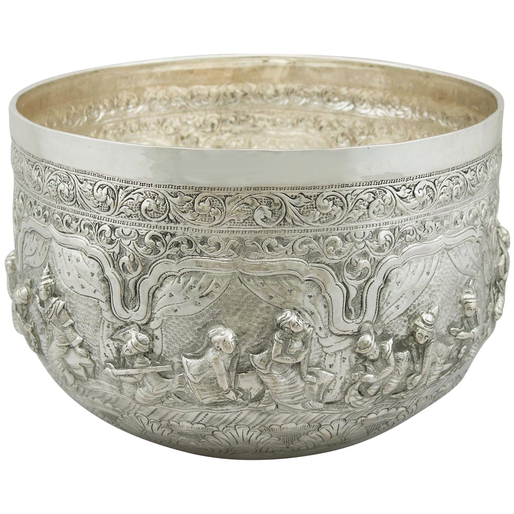 Pair of Antique Indian Silver Bowls at 1stdibs