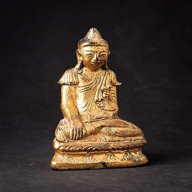 Antique Burmese Wooden Buddha Statue from Burma For Sale 2