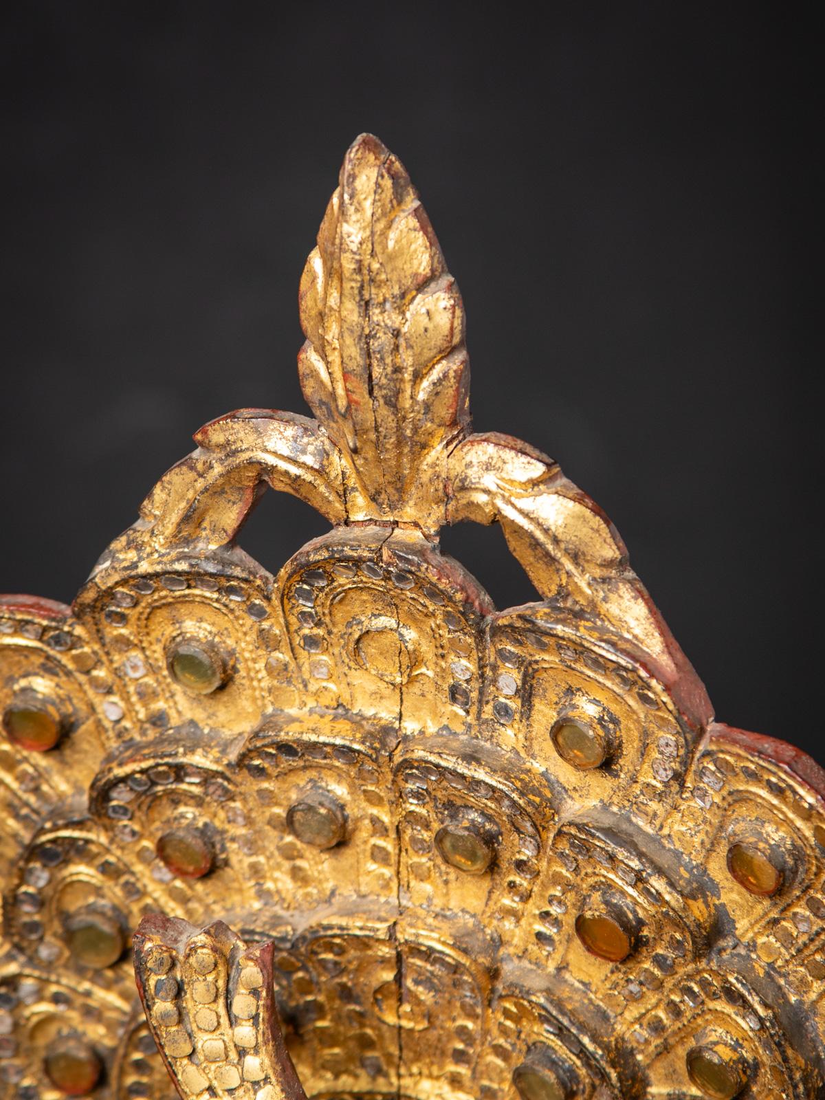 Antike birmanische Tempeltafel aus Holz aus Birma - OriginalBuddhas 1