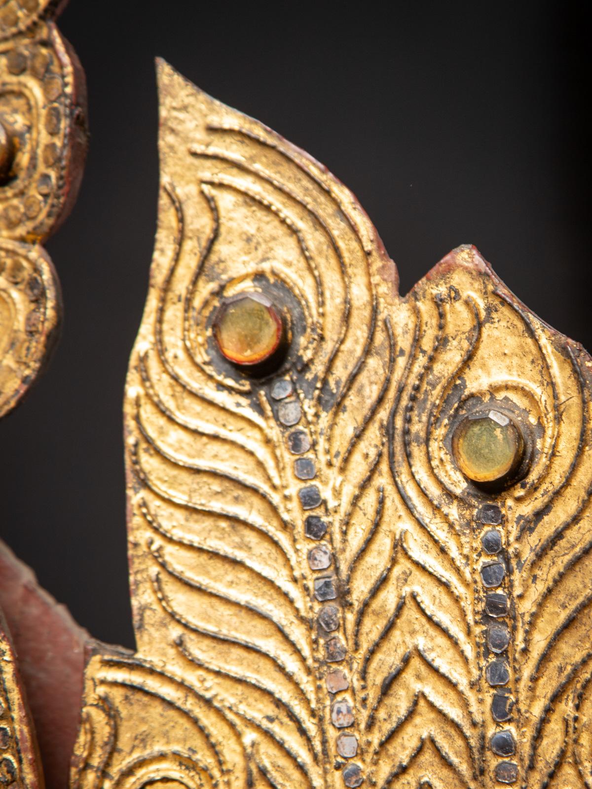 Antike birmanische Tempeltafel aus Holz aus Birma - OriginalBuddhas 4